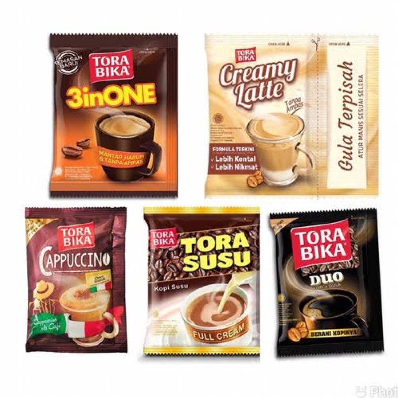 

UG KOPI TORABIKA TORASUSU CAPPUCCINO CREAMY LATTE TORACAFFE Cappucinno TORABIKA RENCENG/SACHET SG