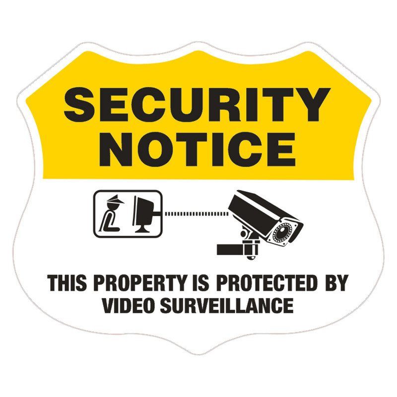 

3This item's properties are protected by video surveillance stickers，Waterproof Security Notice Video Surveillance Sticker