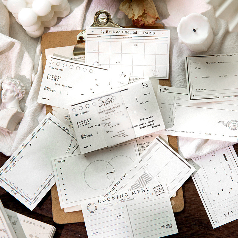 

100pcs/lot Memo Pads Material Paper by the wind Junk Journal Scrapbooking paper Cards Background Decoration Paper stationery