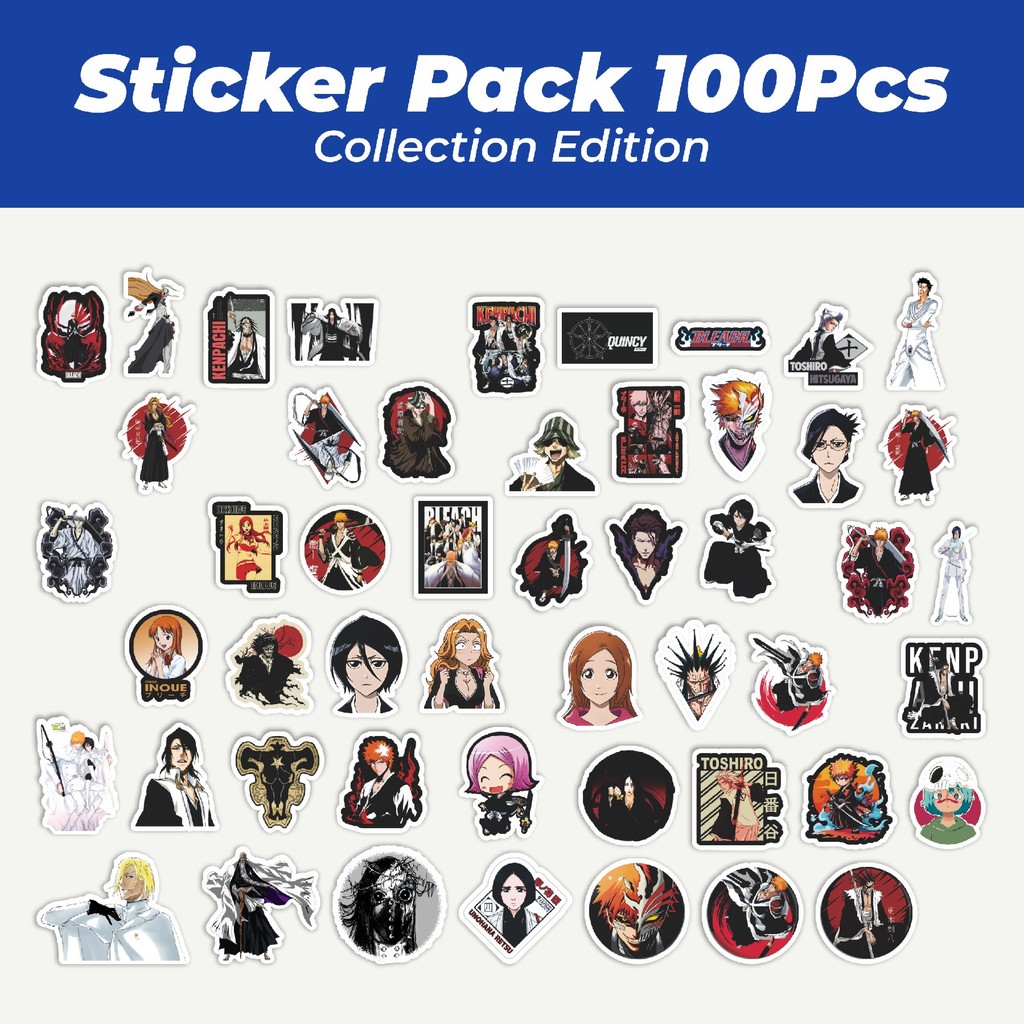

Hot Stiker Anime Bleach : Thousand-Year v2 Lucu Anti Air Stikers Berperekat Waterproof Sticker Decal Buat Motor Helm Buku Journal Koper Casing HP Laptop Botol Minum