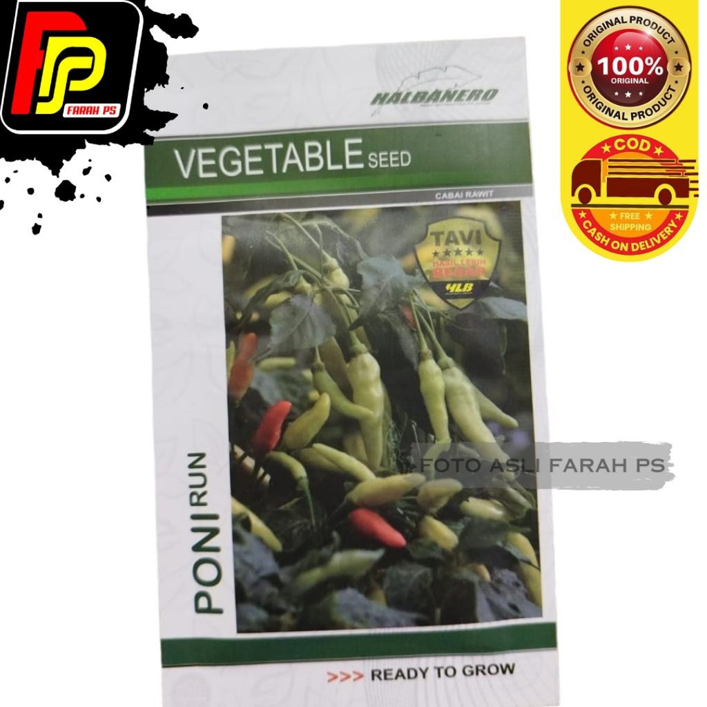Benih Bibit Cabe Rawit PONIRUN 10 gr - Cabai Rawit Halbanero Tanaman