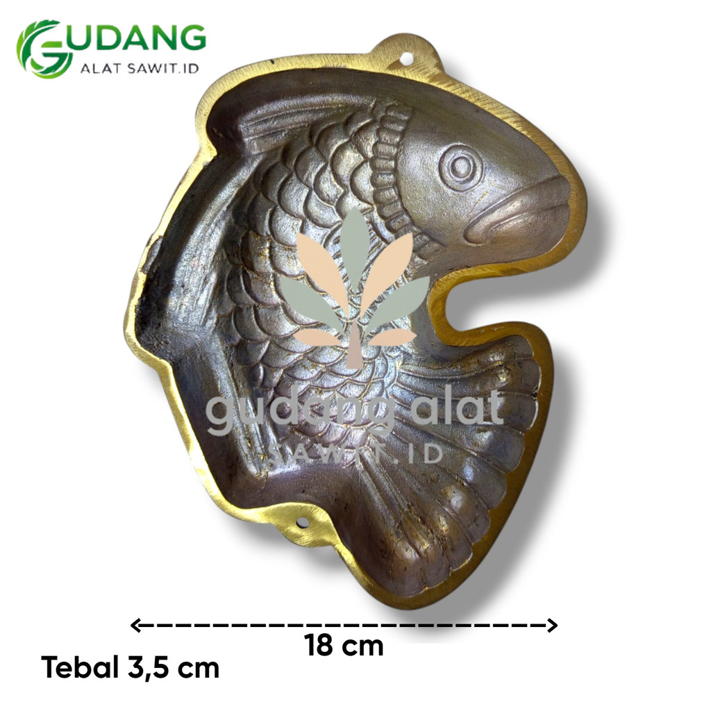 CETAKAN KUE CUBIT BAHAN KUNINGAN JUMBO