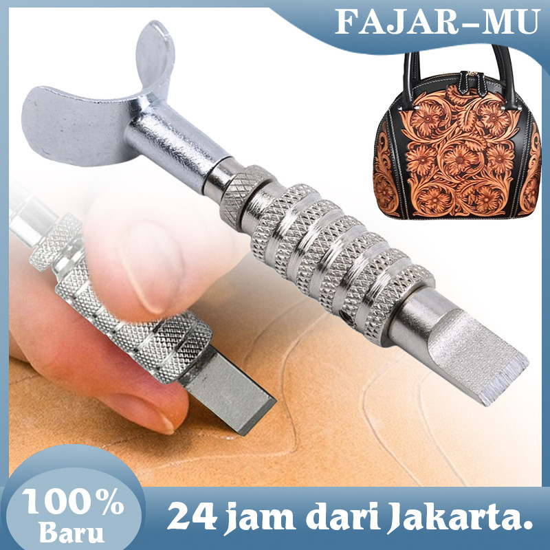 

COD Carving Knife Handmade Kulit Ukiran Rotary Handmade Adjustable Swivel Leather Tools Rotating Blade