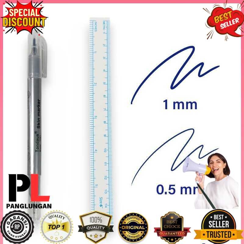 

Tondaus Medical Skin Marker Double Head Tip Spidol Kulit Operasi - TD01