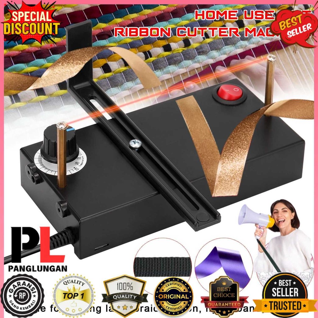 

CHATOU Mesin Pemotong Pita Thermal Ribbon Lace Cutter for DIY EU Plug - DRQG50