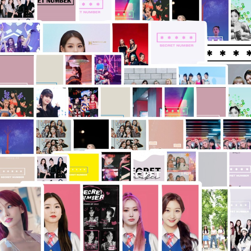 

Stiker Cutting Pack Stiker Girl Band Korea Secret Number Isi 100Pcs Series Aesthetic Lucu Keren Untuk Koper Bahan Vynil