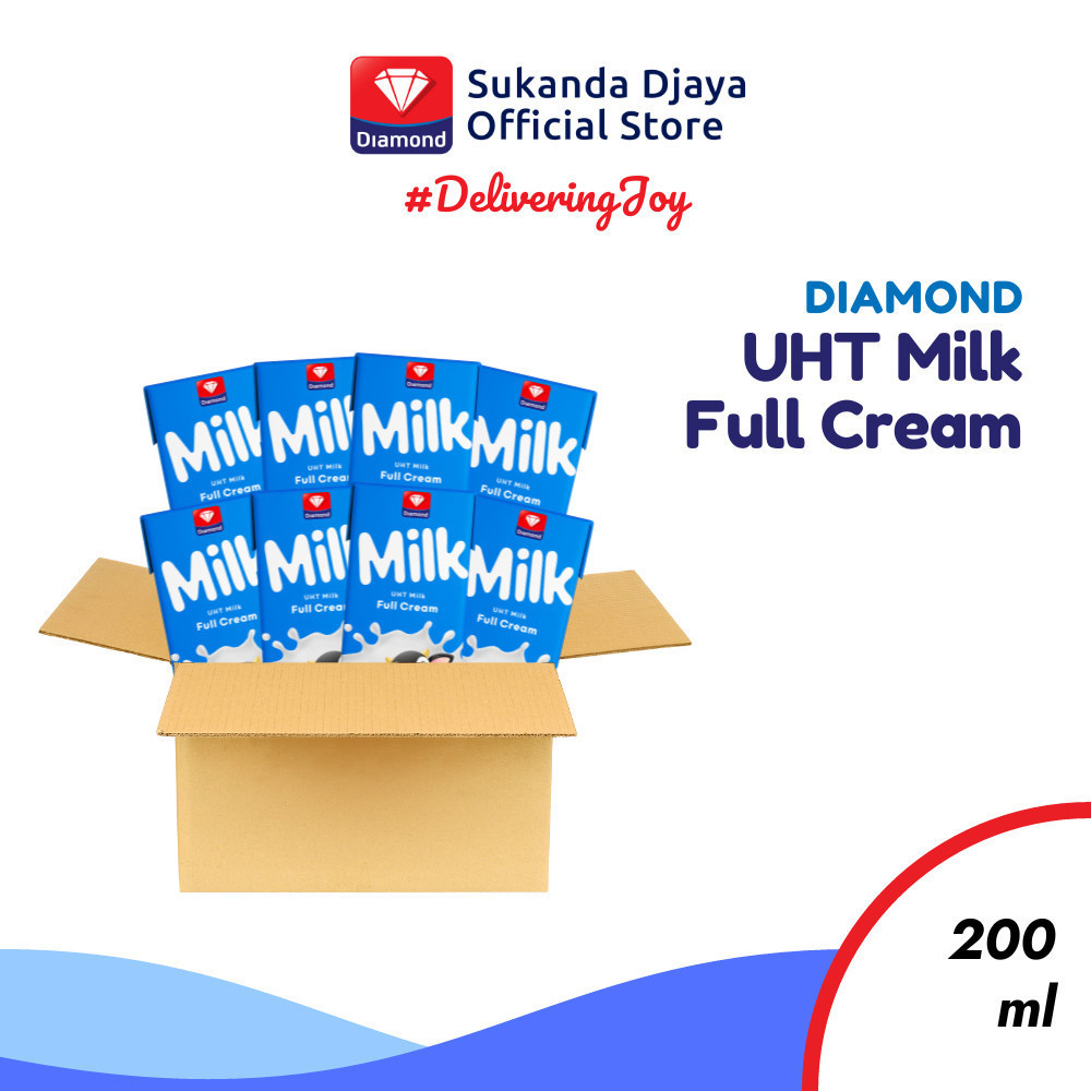 

Diamond Milk Susu UHT Diamond Milk Full Cream 200 ML 1 Karton