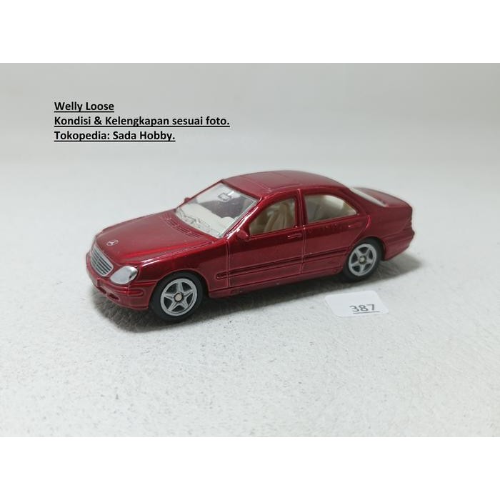 IP3... Diecast Welly Mercedes Benz S Class Red Loose 2ND