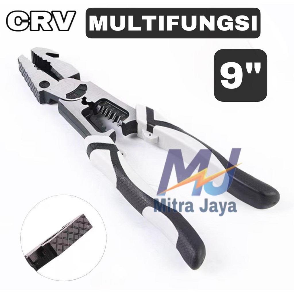 

Tang Kombinasi Cabut Paku Tang Multifungsi 9 inch CRV Kombinasi Wire Cutter Tang Listrik,Tang Pemotong 9 in 1 Alat Perkakas