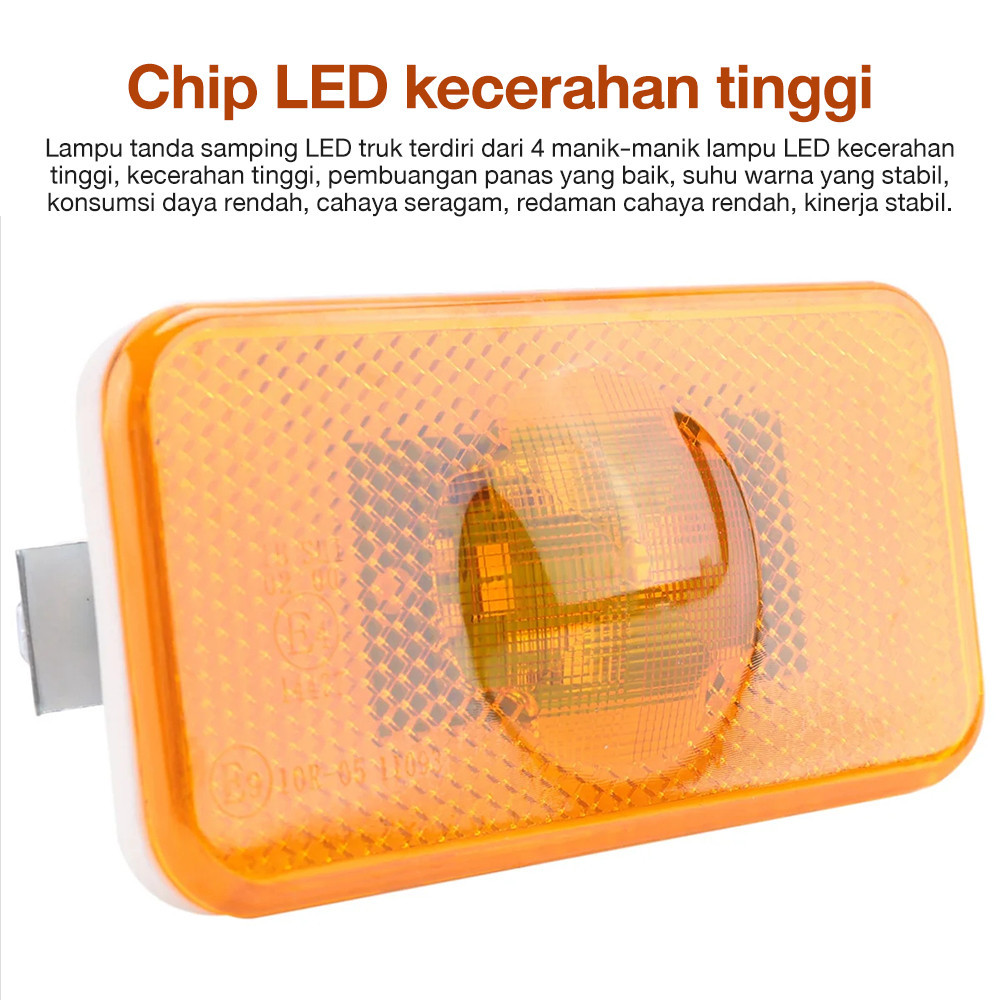 New 10PCS Lampu Sein Samping Truk LED / Lampu Variasi Truk / Lampu Volvo / Lampu / Truk Lampu Led / 