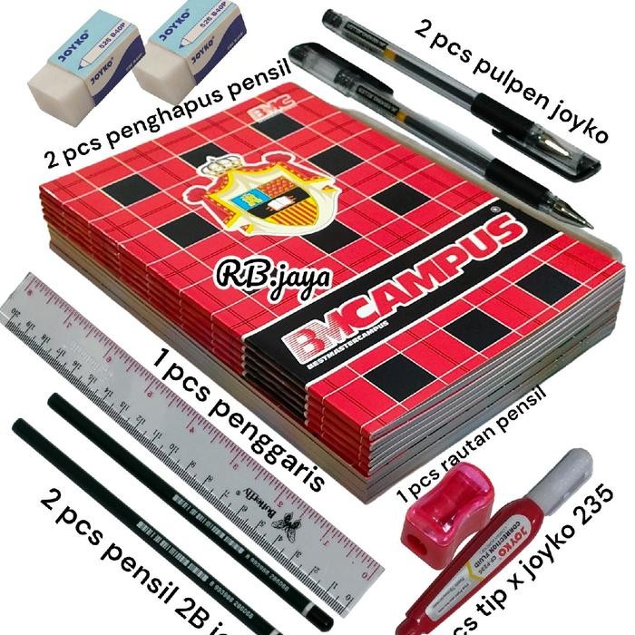 

promo paket lengkap buku tulis besar bmcampus 36 lembar Alat Sekolah Stationery