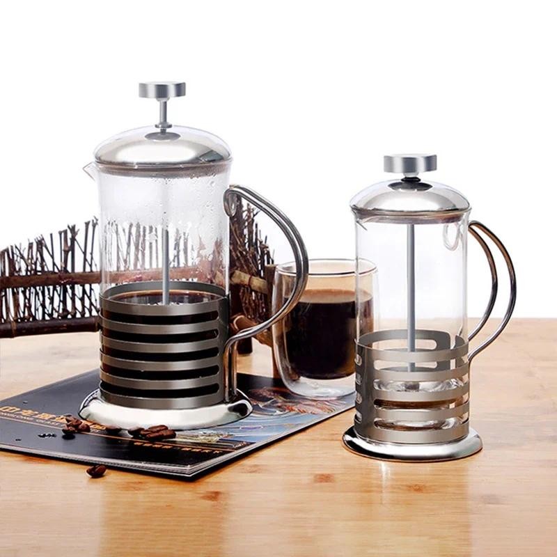 Stainless Steel Coffee Pot Fren  Press Tea Kettle Stainless Steel Tea Brewer