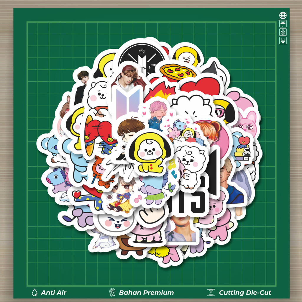 

HOT 50 PCS STIKER Stiker Kpop Stiker Fashion Cars Decal Dingin Kartu Album Custom Vinyl Anti Air- Sticker Aesthetic Buku Journal Koper Casing HP Tablet Laptop Helm Motor Botol Minum