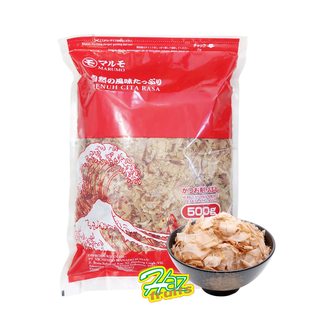 

Marumo Katsuobushi 500 Gram - Serutan Ikan Cakalang Asap Toping Takoyaki HALAL