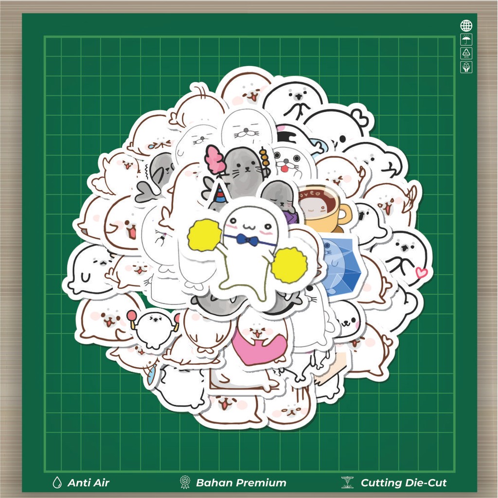 

HOT 50 PCS STIKER Stiker Hewan Anjing Laut Stiker Fashion Cars Decal Dingin Kartu Album Custom Vinyl Anti Air- Sticker Aesthetic Buku Journal Koper Casing HP Tablet Laptop Helm Motor Botol Minum