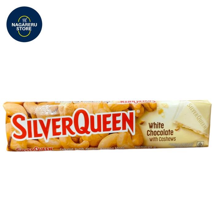 

Silverquenn white chocolate with cashews (coklat putih dengan kacang mede) 55gr