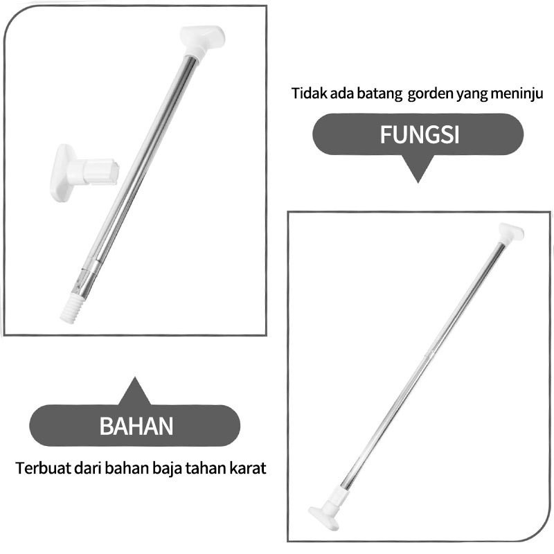 Tiang Jemuran Baju Gantungan Rak Dinding Tanpa Stainless Steel  Tiang serbaguna tiang jemuran Tiang 