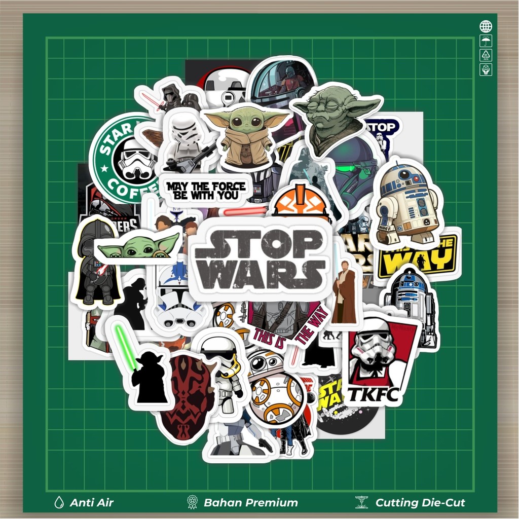 

HOT 50 PCS STIKER Stiker Star Wars Stiker Fashion Cars Decal Dingin Kartu Album Custom Vinyl Anti Air- Sticker Aesthetic Buku Journal Koper Casing HP Tablet Laptop Helm Motor Botol Minum