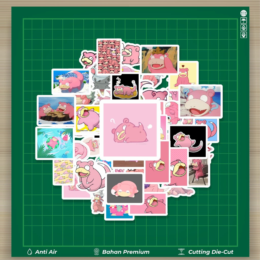 

HOT 50 PCS STIKER Stiker Kartun Pokemon Slowpoke Stiker Fashion Cars Decal Dingin Kartu Album Custom Vinyl Anti Air- Sticker Aesthetic Buku Journal Koper Casing HP Tablet Laptop Helm Motor Botol Minum