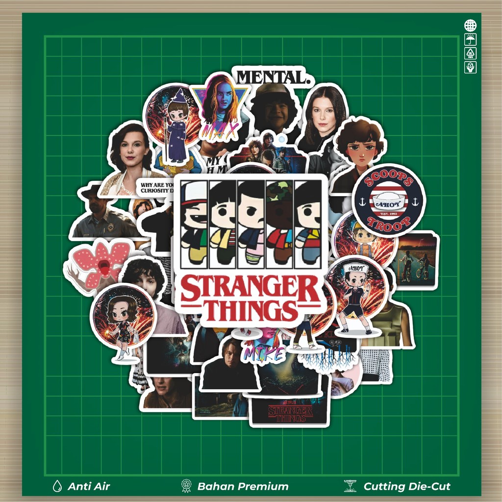 

HOT 50 PCS STIKER Stiker ★ Stranger Things Stiker Fashion Cars Decal Dingin Kartu Album Custom Vinyl Anti Air- Sticker Aesthetic Buku Journal Koper Casing HP Tablet Laptop Helm Motor Botol Minum