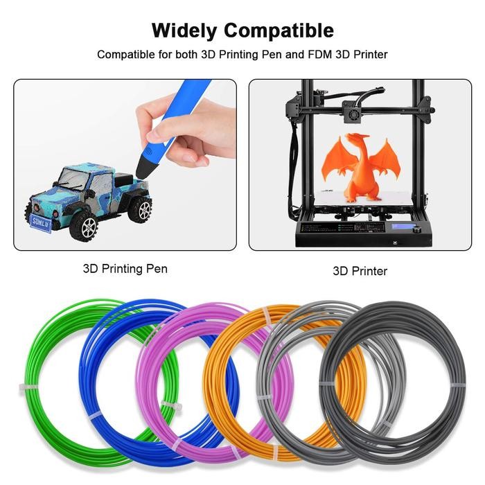 

10Warna/20Warna Filament PLA 5m 1.75 Mm 3D Pen Refill 3D printer Filament - 10Warna5m