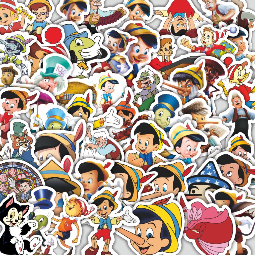 

Stiker Cutting Pack Stiker Kartun Pinocchio Isi 100Pcs Series Aesthetic Lucu Keren Untuk Koper Bahan Vynil