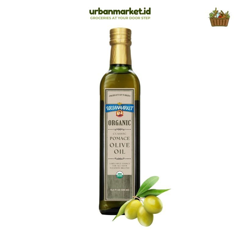 

URBANMARKET Pomace Olive Oil 500ml - Minyak Zaitun Ekonomis untuk Memasak Sehari-hari