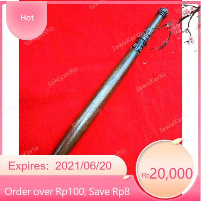 Landean / Gagang / Pegangan Tombak Ukir Minimalis Bahan Kayu Jati LR10