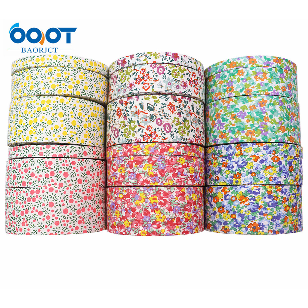 

Double-Sided Flowers Cloth Ribbons 5 Yards M-21623-905 38MM DIY Crafts Hairclip Apparel Accessories and Sewing Decorations