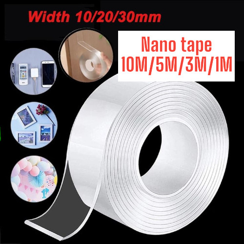 

Double Tape Bening Panjang 10 METER Lakban Bening Super 10M/5M/3M/1M Double Tape super kuat