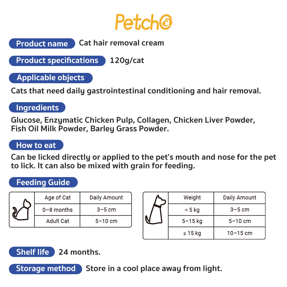 JAMIN MURAH Petcho Pasta Vitamin Kucing Anjing 120g Malt Anti Hairball dan Multivitamin Suplemen Kuc