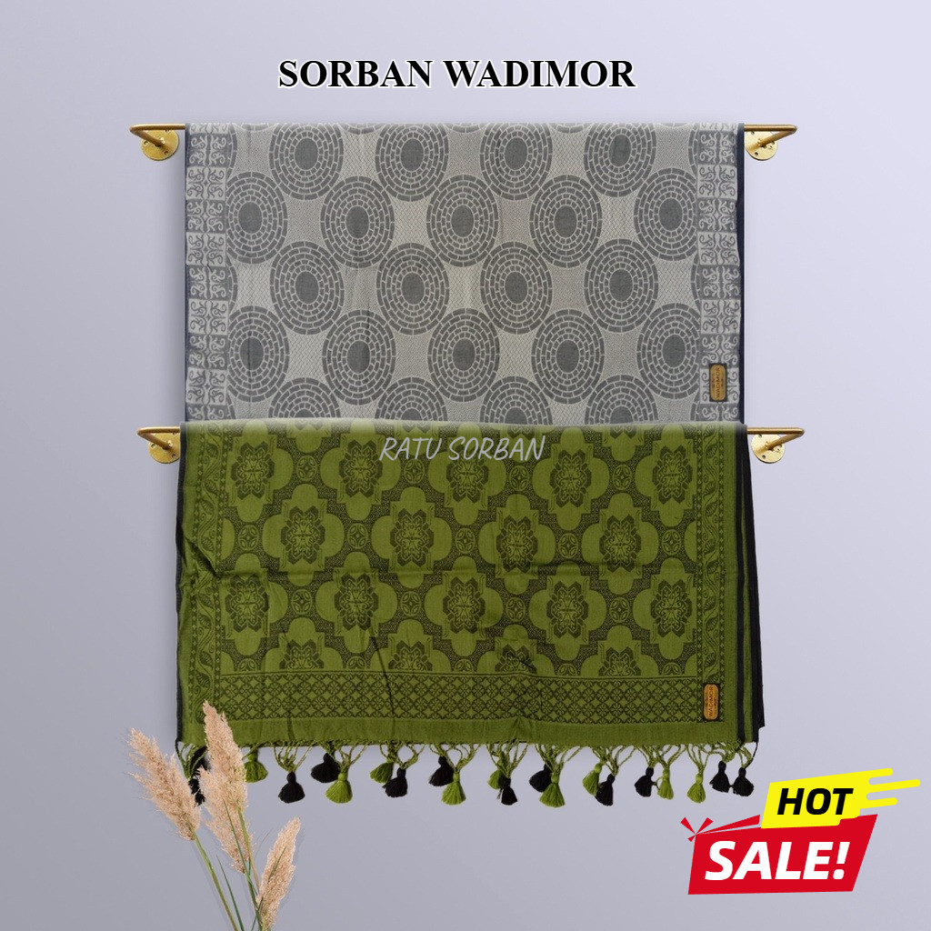 Sorban Panjang Wadimor Original – Sorban Haji Pria Dewasa – Bahan Halus Premium