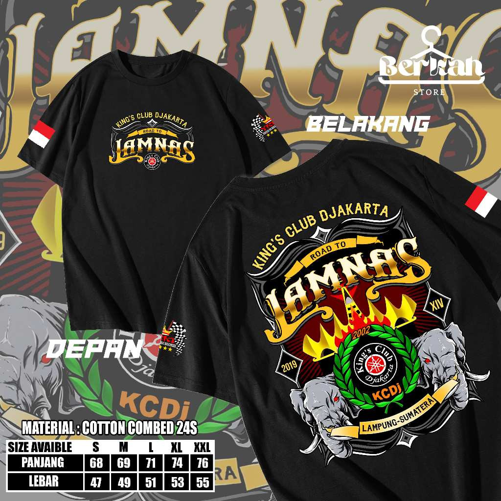 Kaos Baju Rx-King Club Djakarta / Jamnas Lampung - Sumatera / Rx King / YRKI / Tshirt RXKING / Cotto