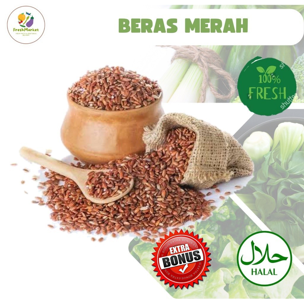 

Beras Merah Segar 1 Kg Sayurinstant
