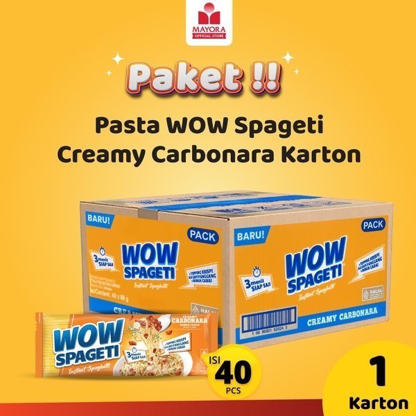 

Pasta WOW Spageti Creamy Carbonara Karton