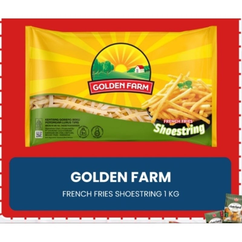 

[KIRIM INSTAN] PROMO KENTANG GORENG FRENCH FRIES SHOESTRING GOLDEN FARM 1 KG
