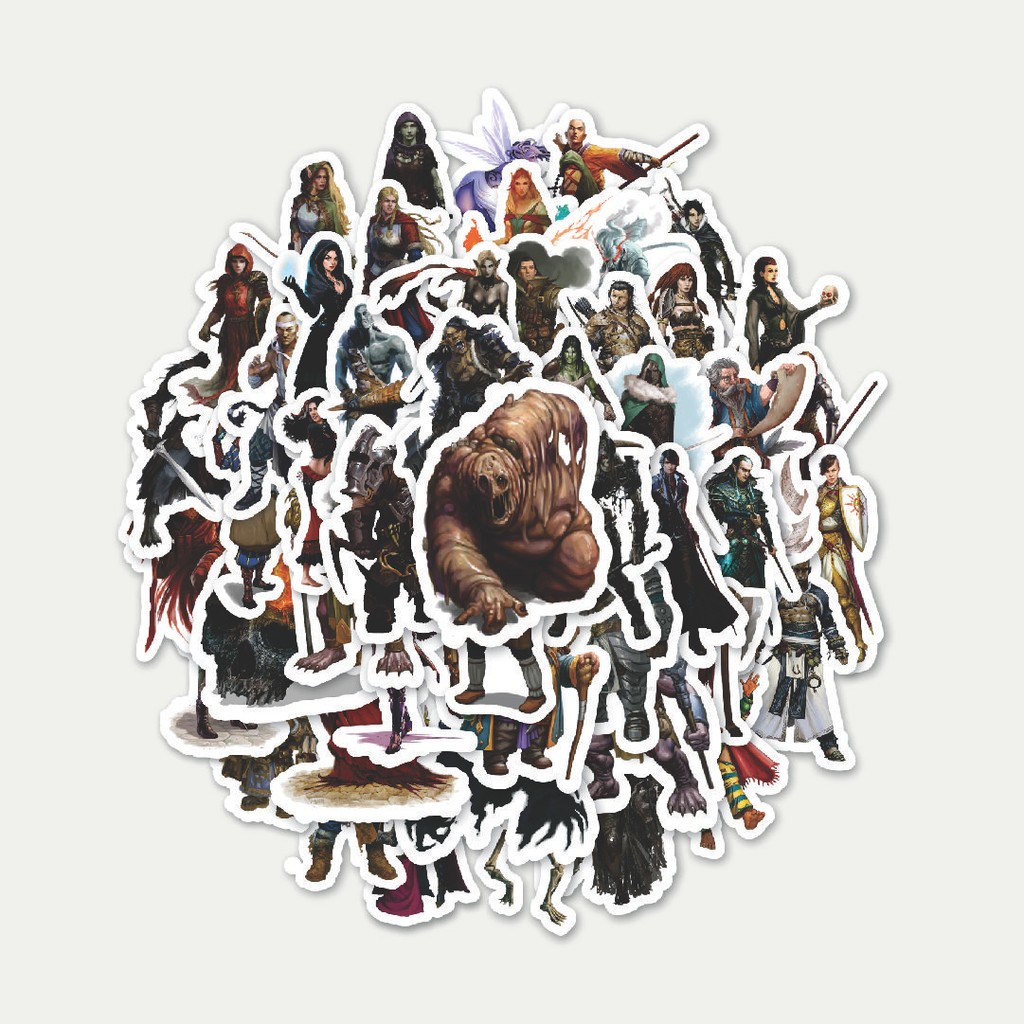 

Sticker Pack Stiker Dungeon And Dragons Series 5 | Sticker TUMBLR | Stiker LAPTOP KOPER HELM