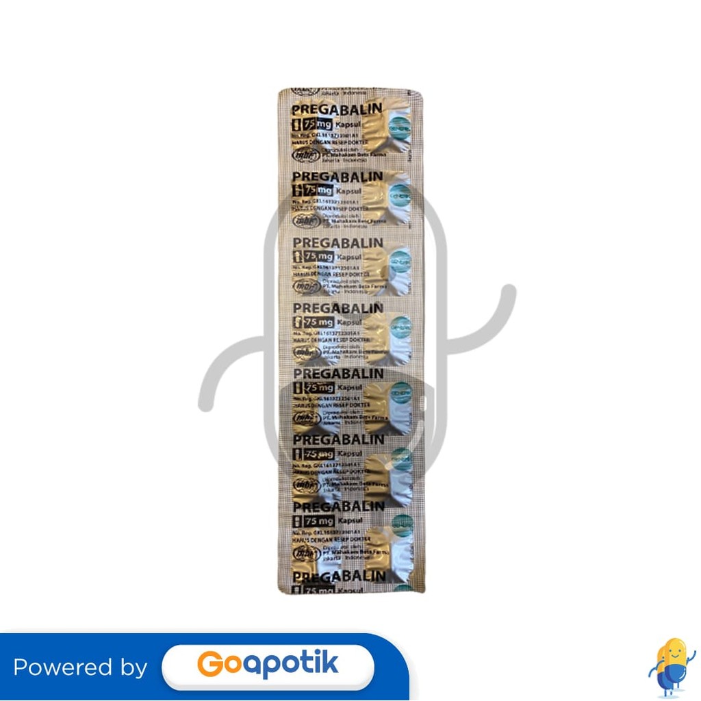 Pregabalin Mahakam 75 Mg Strip 14 Kapsul