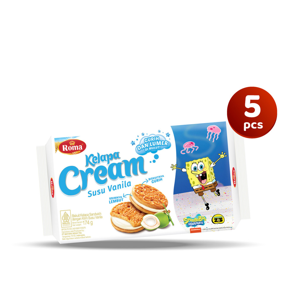 

Paket 5 Roma Kelapa Cream Vanila