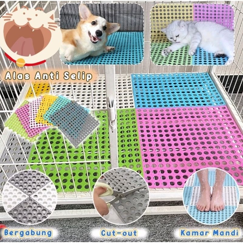 Alas Kamar Mandi Anti Slip Alas Kandang Kucing Karpet Kamar Mandi Anti Licin