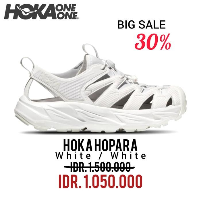 SEPATU RUNNING HOKA HOPARA WHITE / WHITE 100% ORIGINAL BNIB / SEPATU SNEAKERS PRIA DAN WANITA