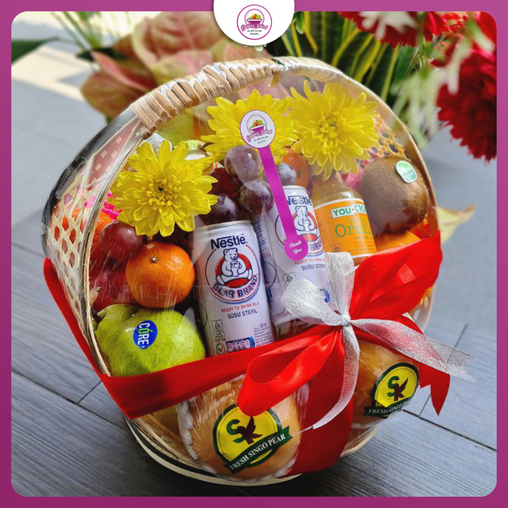 

Parcel ISOMAN Buah Segar Premium Keranjang Cincin Small Free Kartu Ucapan Bunga Tile Pita YouC 1000 Susu BB Bingkisan Hospitality BEST SELLER