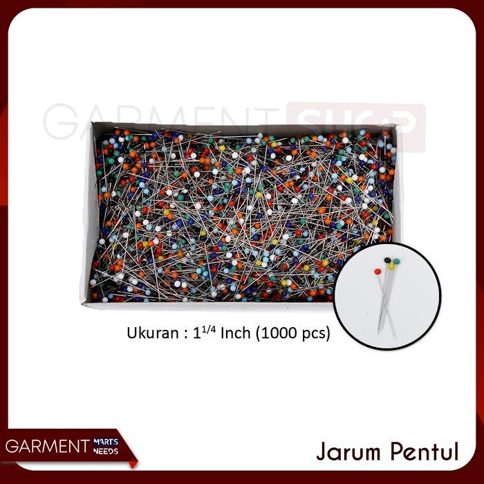 

[Produk Baru Berkualitas Garansi] Jarum Pentul Hijab Premium Crown Fox 1000 Pcs Ukuran 3 Cm Paling Laris