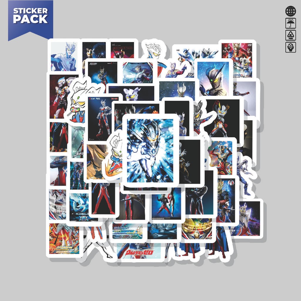 

[100PCS]Stiker Pack Stiker Ultraman Zero Mini Poster Aesthetic Vinyl Anti Air Dekorasi Sticker Laptop Buku Journal Koper Helm Casing HP Gitar Helm Skateboard