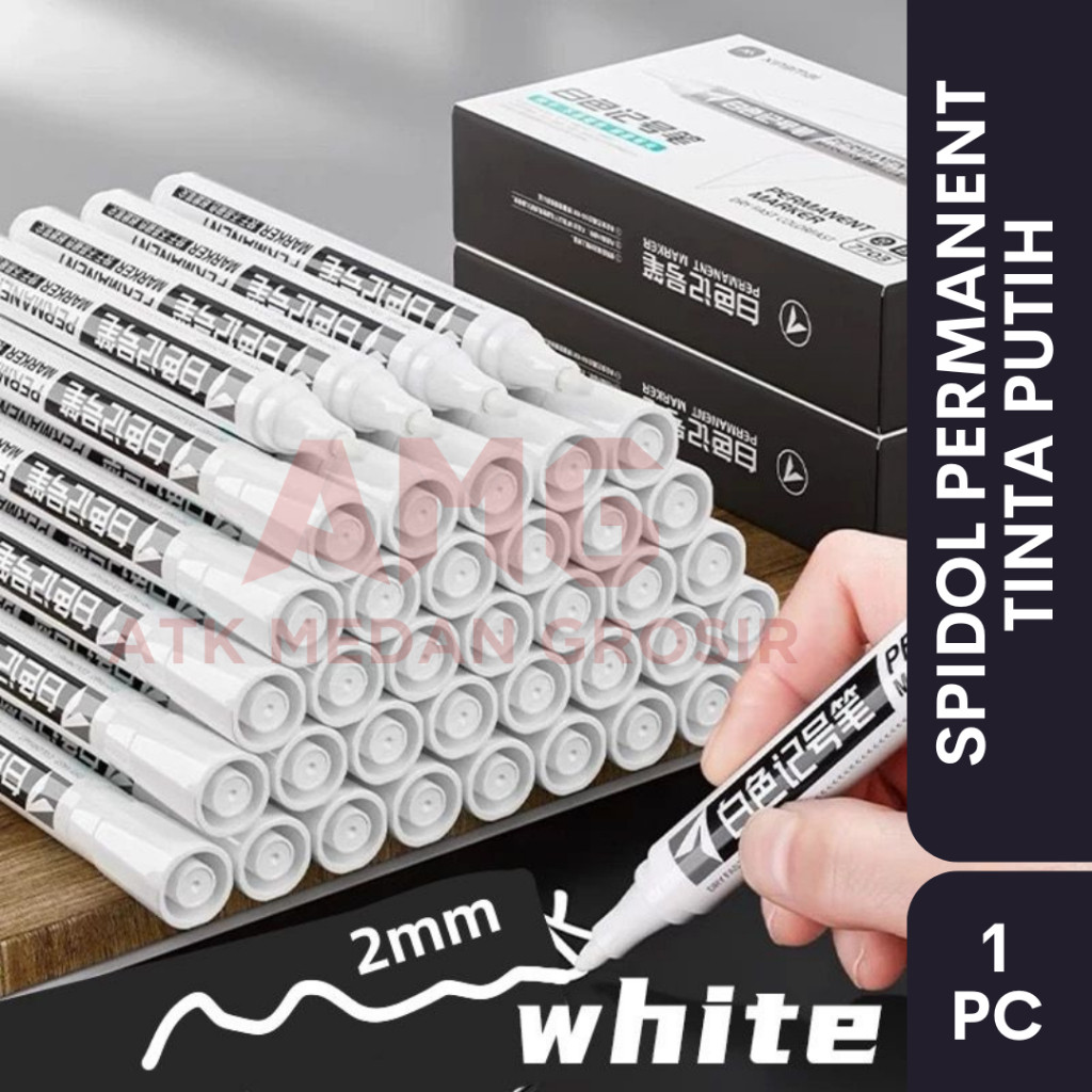 

SPIDOL PERMANENT TINTA WARNA PUTIH PER PCS