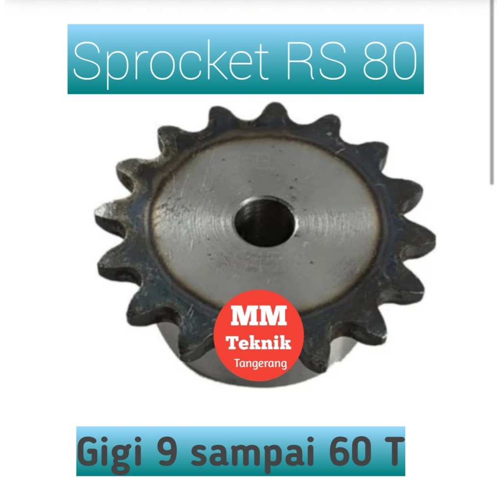 Sprocket RS 80 x 42 T Gear Rantai Single Gir gigi Z 42T RS80 -1 80Z42 80X42T 80-1 tipe B Sproket spr