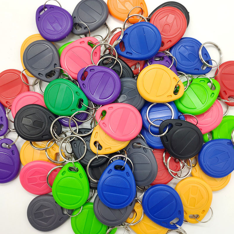 

20pcs 125KHz RFID Keyfobs EM4100 TK4100 Key Tags Proximity Keychains 125K Read Only ID Token Door Entry Access Control Card Fobs