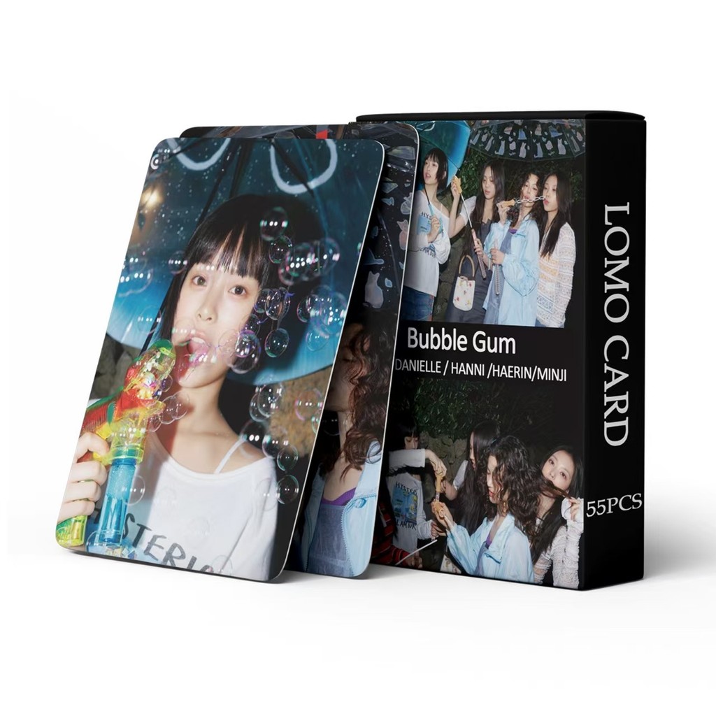 

Spot Supply 55pcs/set New Kpop Jeans How Sweet Photo Album Club Attention Lomo Cards High Quality HD Jeans Photocards Bubble Gum