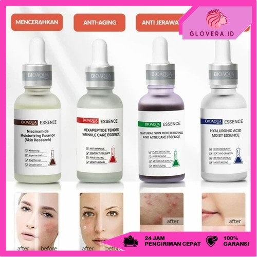 Serum Wajah Bioaqua Essence Serum Natural Skin & Acne Care  BPOM [Glovera.ID]