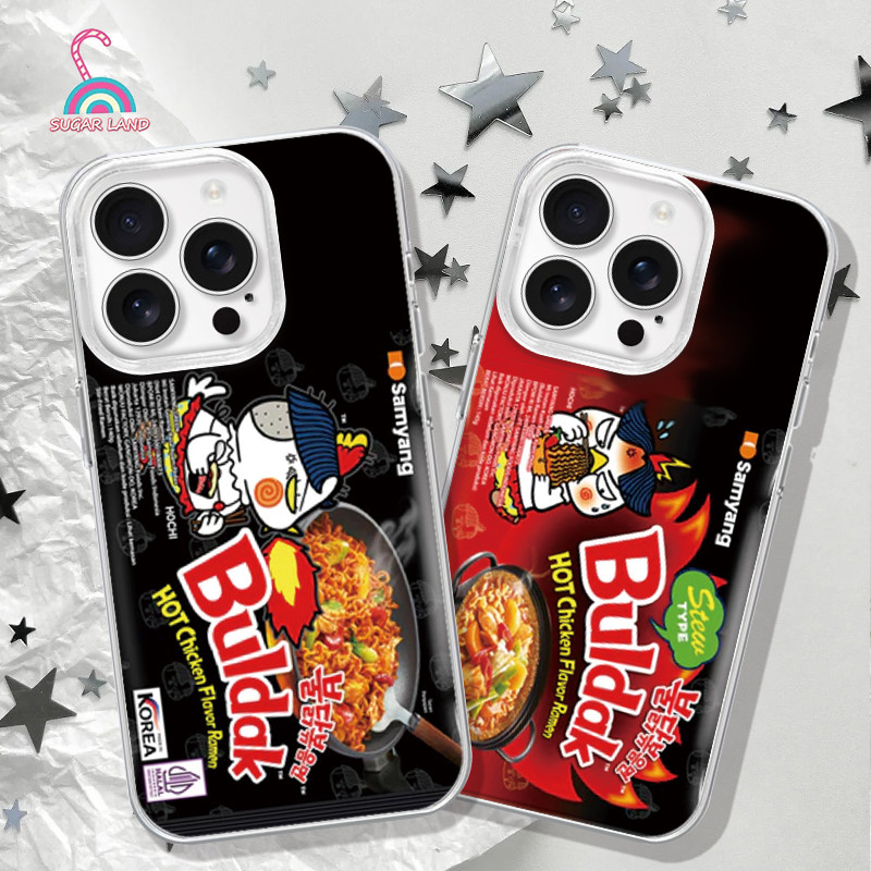 High quality anti-collision Casing HP 2D Samyang Chicken Noodles packaging pattern bling For Infinix